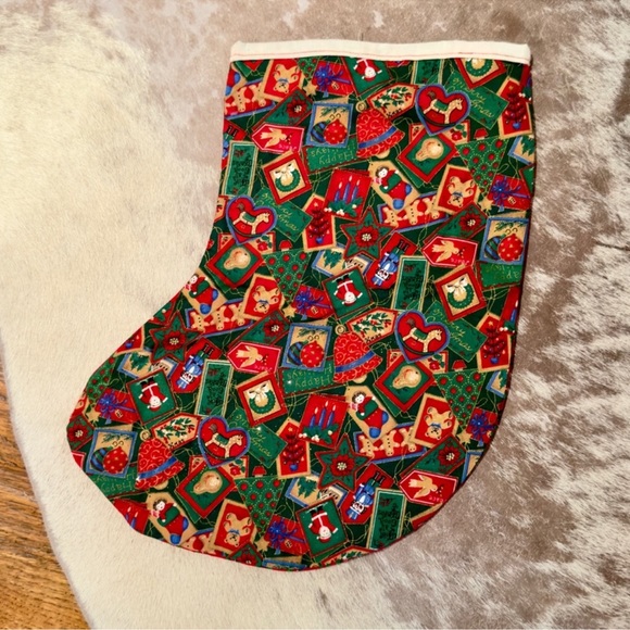 Shabby Cottage Christmas Stocking - Set of 2 Stockings - Picture 6 of 16